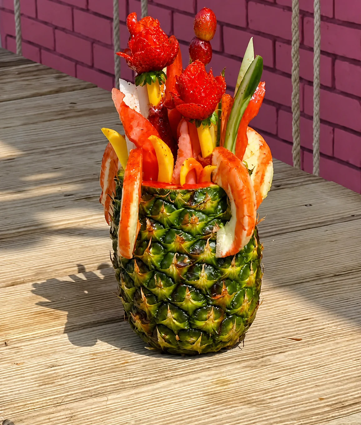 A fruit cup at La Michoacana Premium Oak Lawn.